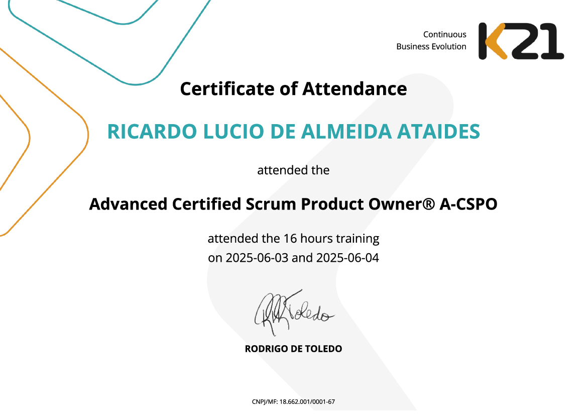 Certificado K21